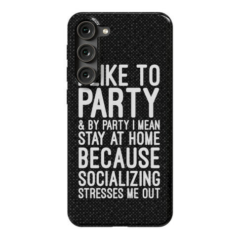 Socializing Stresses Me Out Phone Case